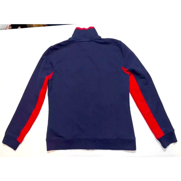 LRL Ralph Lauren Active Jacket, Petite SP Navy Blue/Red, Full-Zip Stylish Fit - Picture 8 of 15